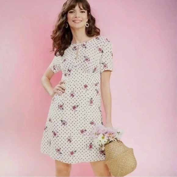ModCloth The Keyhole Story A-Line Dress Size 4 - Picture 1 of 11